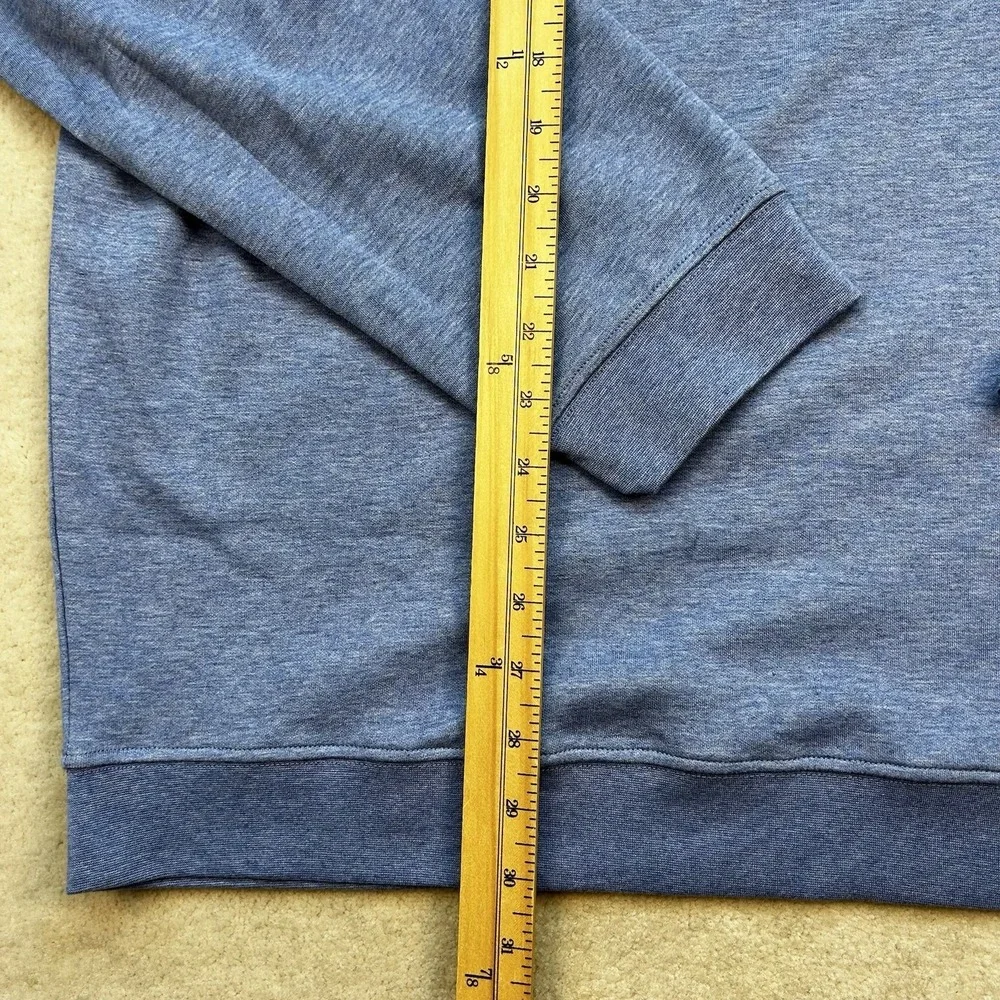 Johnnie-O Sully 1/4 Zip Pullover Sweater Men's XXL Double Knit Longsleeve Blue